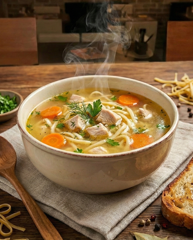 AI-enhanced premium food photo for menu presentation