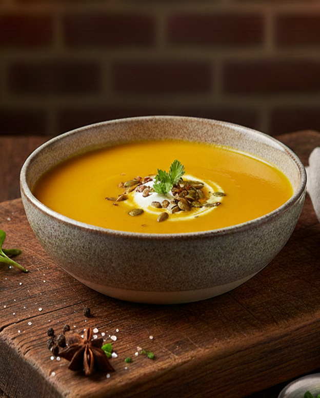 AI-enhanced restaurant dish with premium visual direction